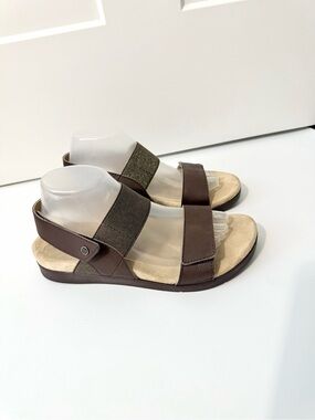 Spenco Sanabel Sandals Womens 40 US 9 Brown Slingback Strap Orthotic Comfort
EUC